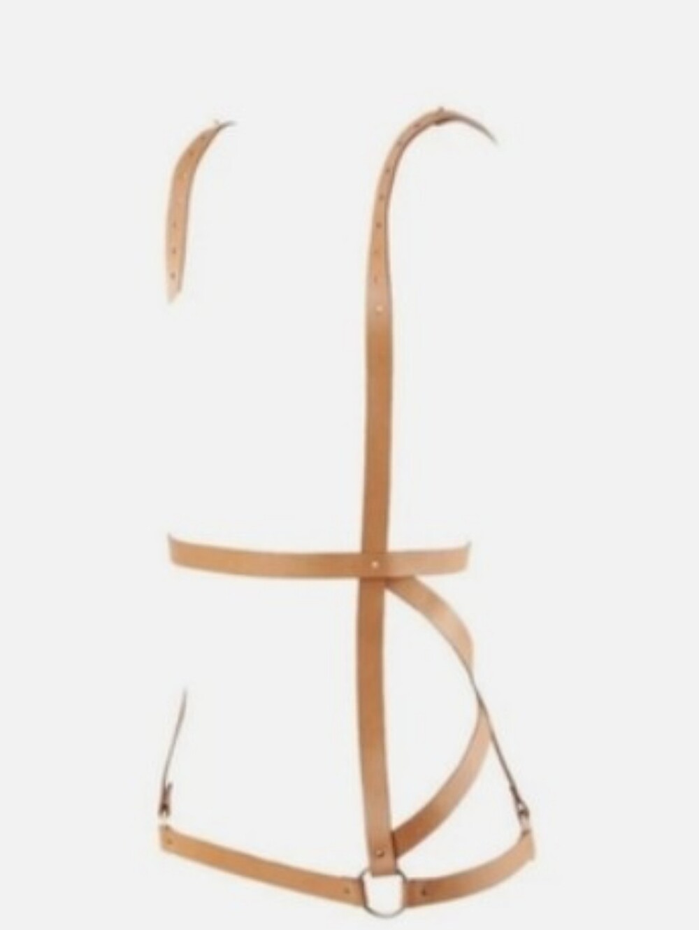 Bijoux Indiscrets Maze Arrow Harness Dress Tan - Brand New in Box